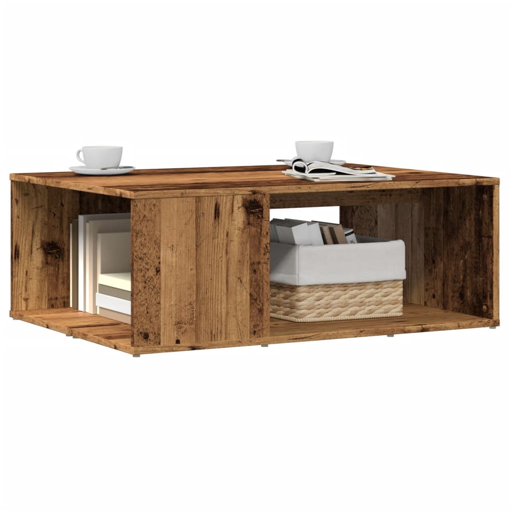 Levně vidaXL Konferenční stolek old wood 90 x 67 x 33 cm kompozitní dřevo