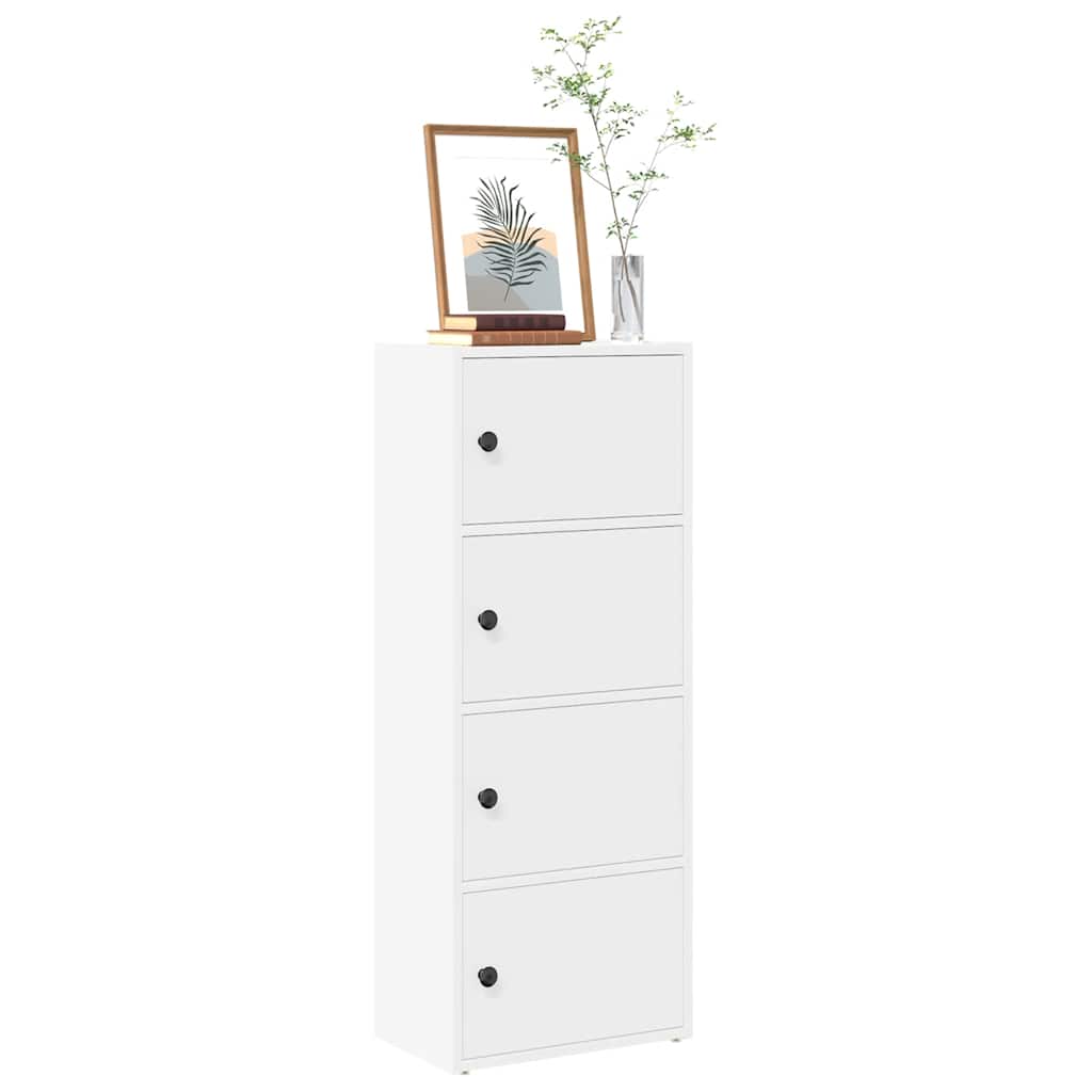Levně vidaXL Knihovna bílá 40x24x102 cm kompozitní dřevo