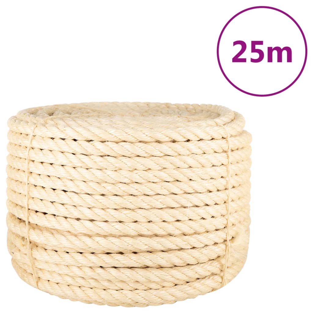 Levně vidaXL Provaz 100% sisal 20 mm 25 m