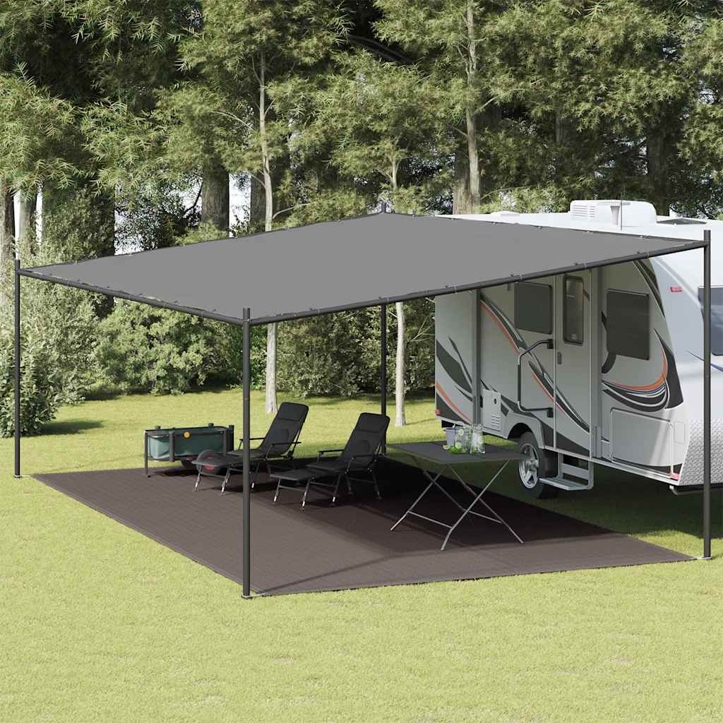 Levně vidaXL Koberec do stanu 400 x 800 cm antracitový HDPE
