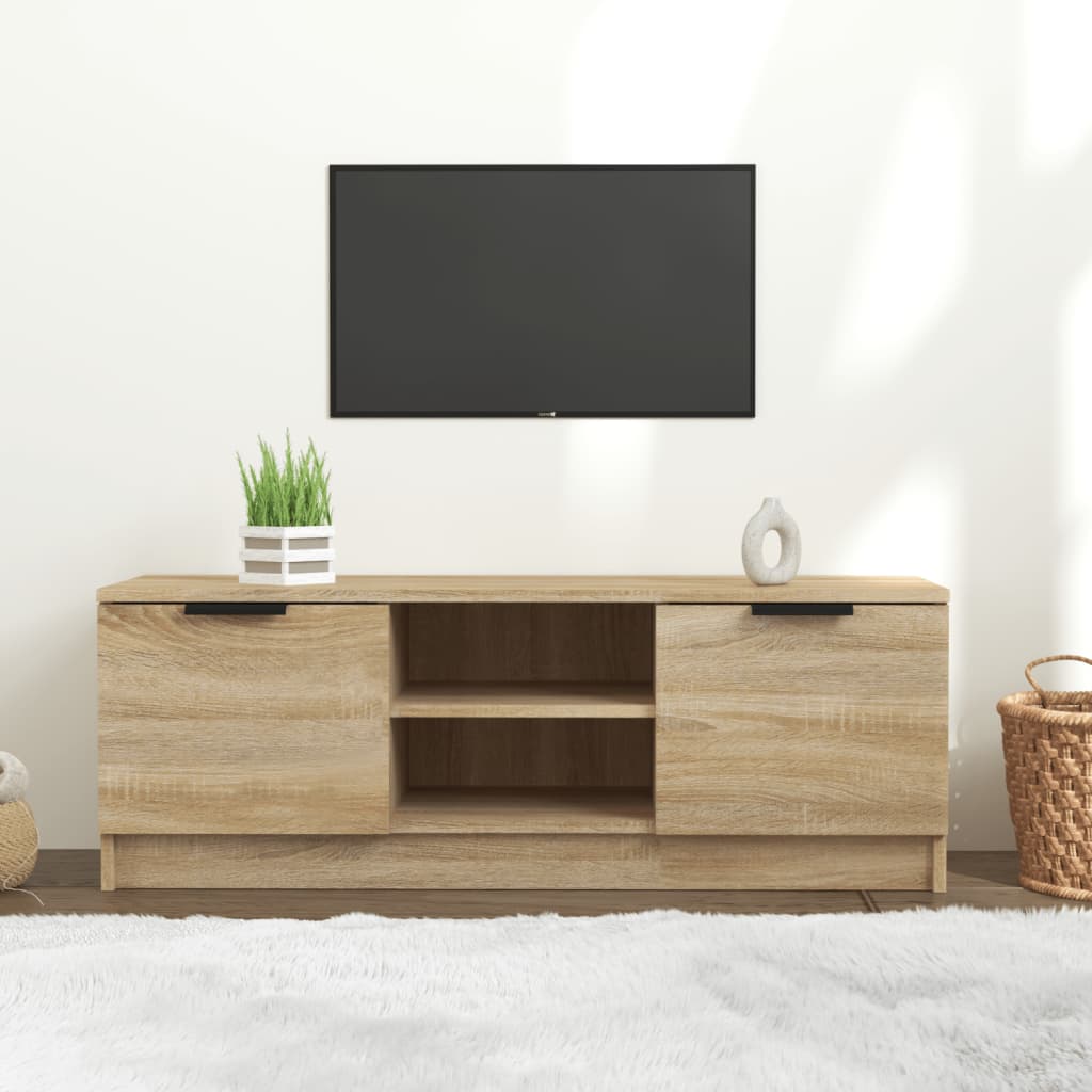 Levně vidaXL TV skříňka dub sonoma 102 x 35 x 36,5 cm kompozitní dřevo