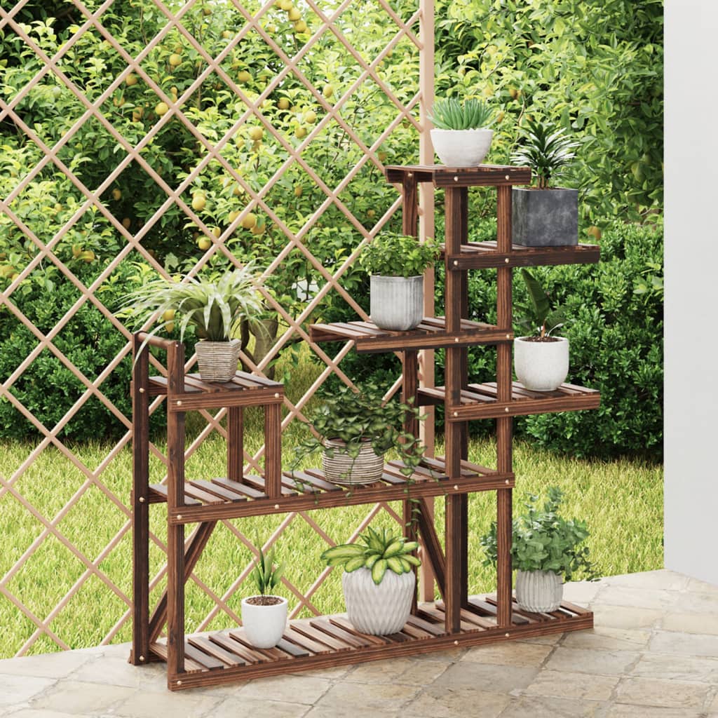 Levně vidaXL Stojan na květiny 110 x 25 x 111 cm masivní jedlové dřevo