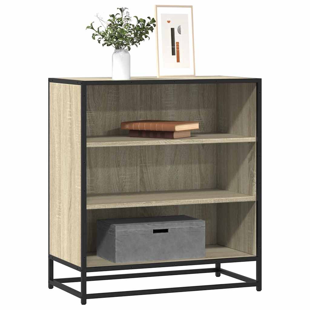 Levně vidaXL Příborník dub sonoma 68 x 35 x 76 cm kompozitní dřevo a kov