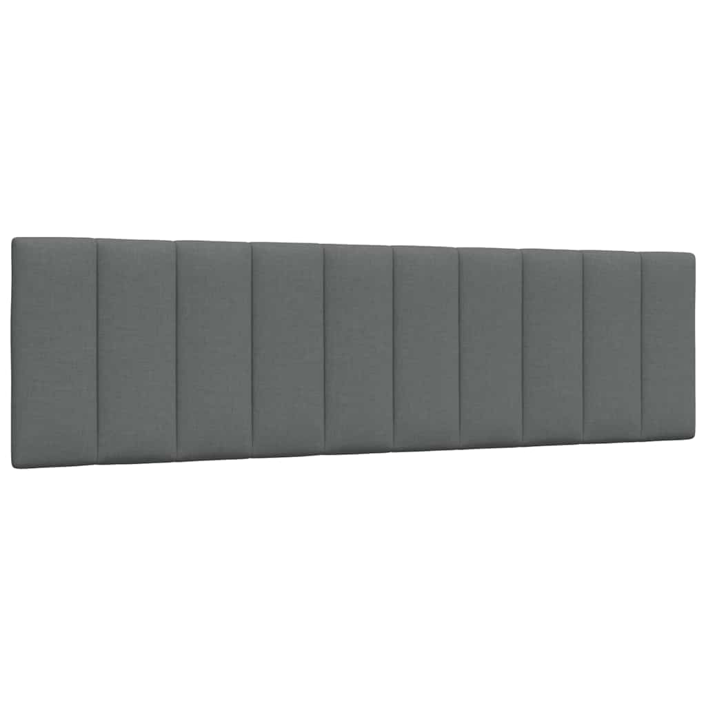 Levně vidaXL Polštář na čelo postele Hanko tmavě šedý 180 cm textil