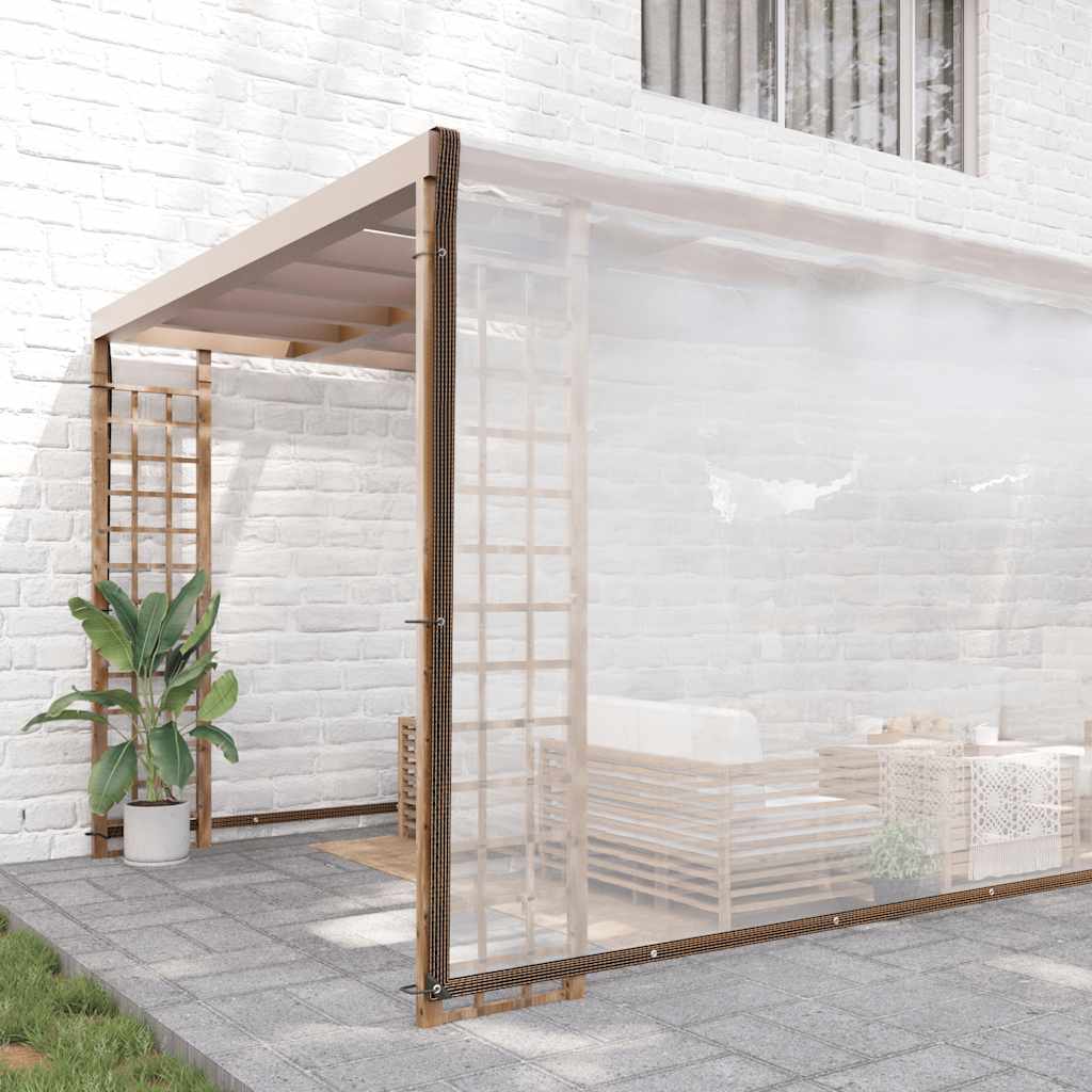 Levně vidaXL Čirá plachta s oky 8x12 m polyethylen