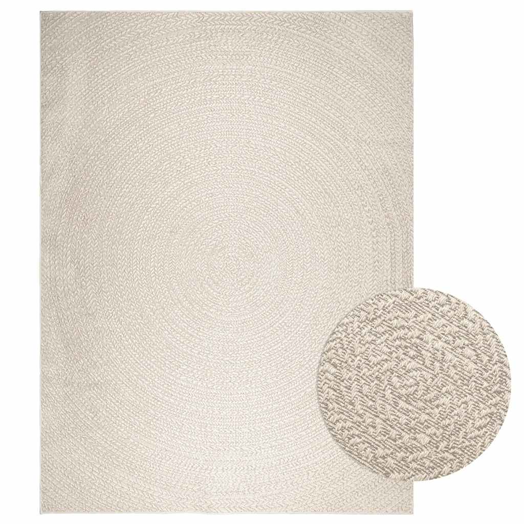 Levně vidaXL Koberec ZIZUR krémová 240x340cm jutový vzhled interiér exteriér