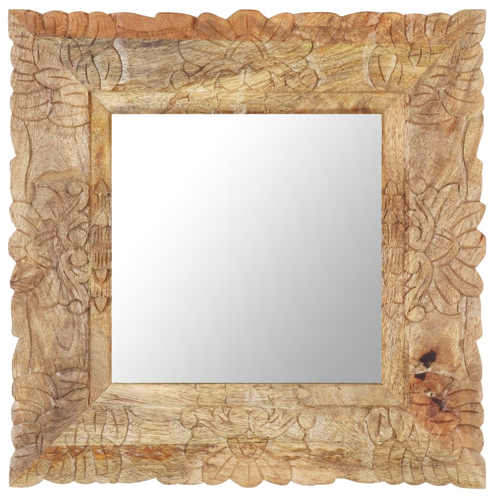 Levně vidaXL Zrcadlo 50 x 50 cm masivní mangovníkové dřevo