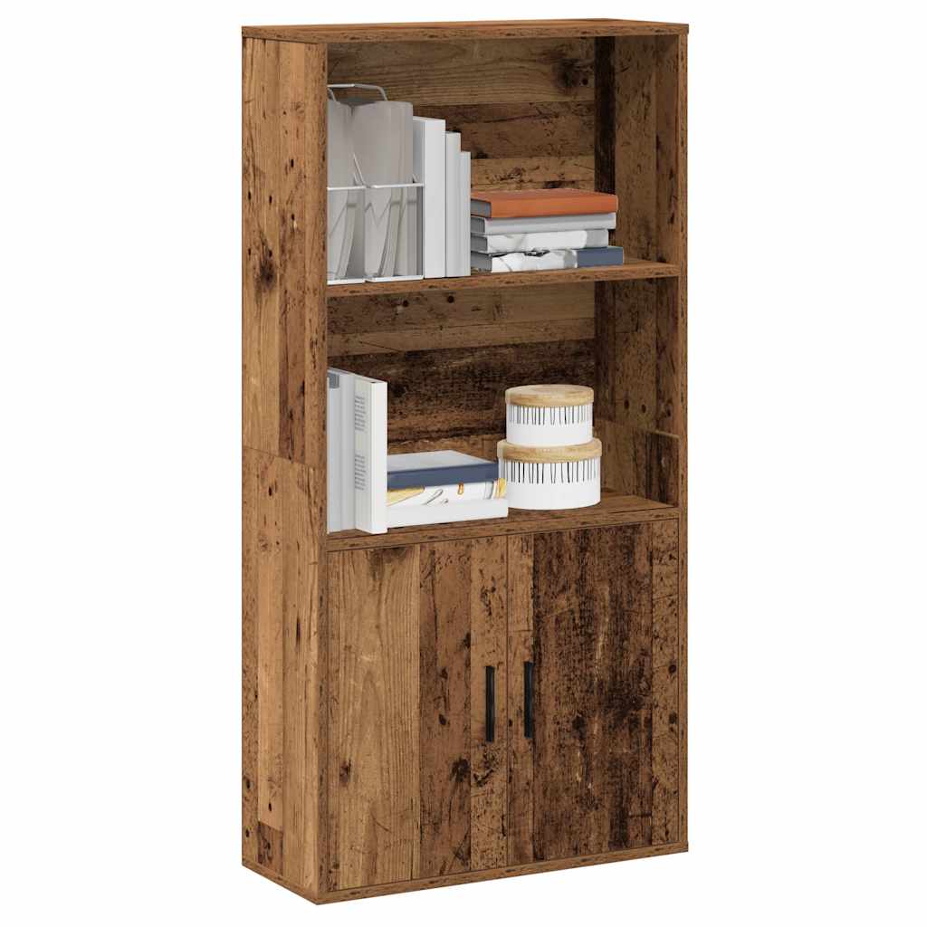 Levně vidaXL Knihovna old wood 60x24x120 cm kompozitní dřevo