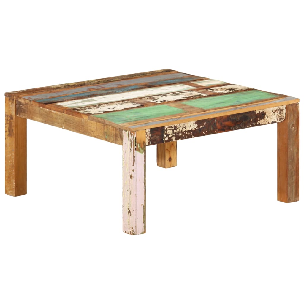 Levně vidaXL Konferenční stolek 80 x 80 x 40 cm masivní recyklované dřevo