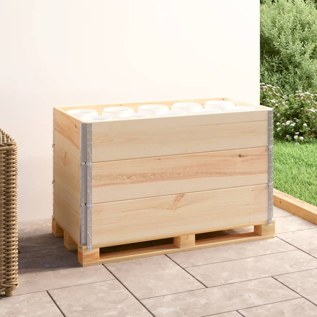 Levně vidaXL Paletové nástavce 3 ks 50 x 100 cm masivní borové dřevo