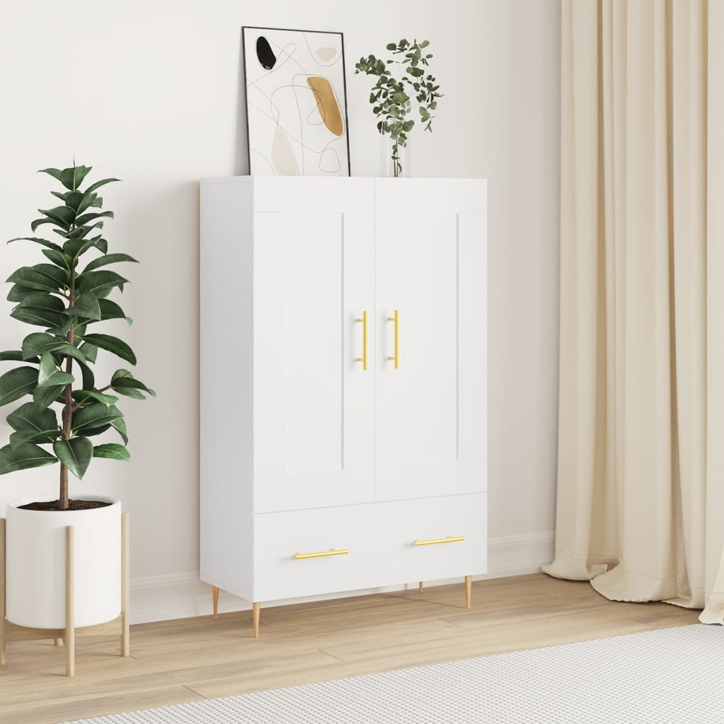 Levně vidaXL Skříň highboard bílá 69,5 x 31 x 115 cm kompozitní dřevo