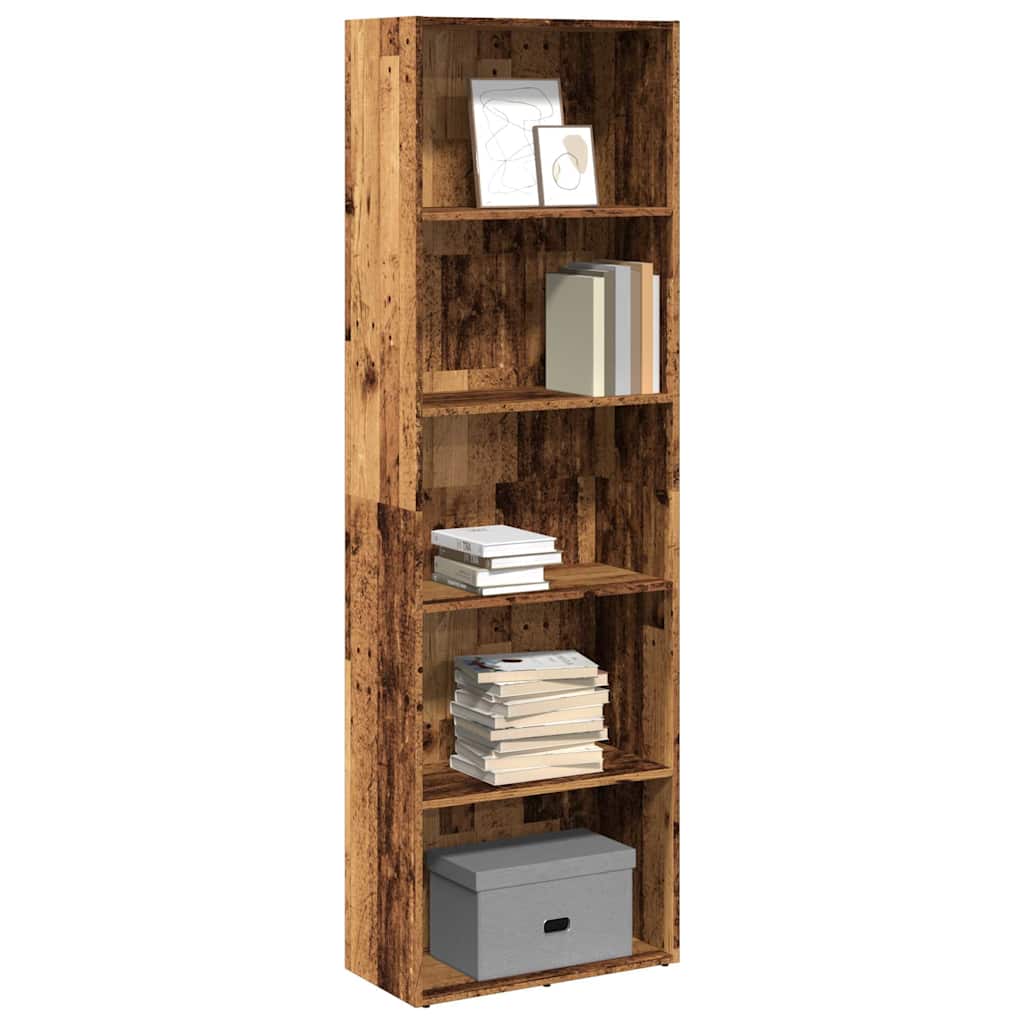 Levně vidaXL Knihovna old wood 60 x 30 x 189 cm kompozitní dřevo