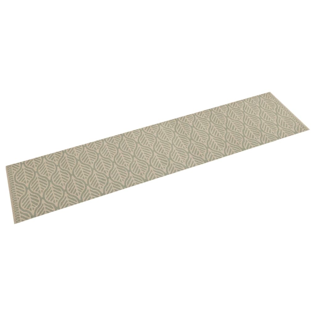 Levně vidaXL Kuchyňský koberec omyvatelný Listy 60 x 300 cm samet