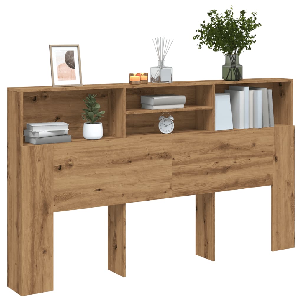 Levně vidaXL Skříňka s čelem postele Artisan Dub 180x19x103,5 cm Tvrzené dřevo