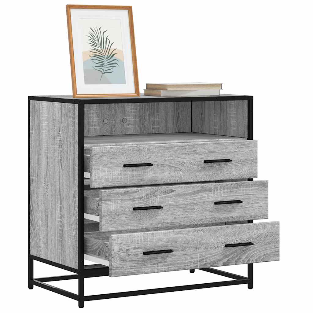 Levně vidaXL Zásuvková skříňka šedá sonoma 70x41x70 cm kompozitní dřevo