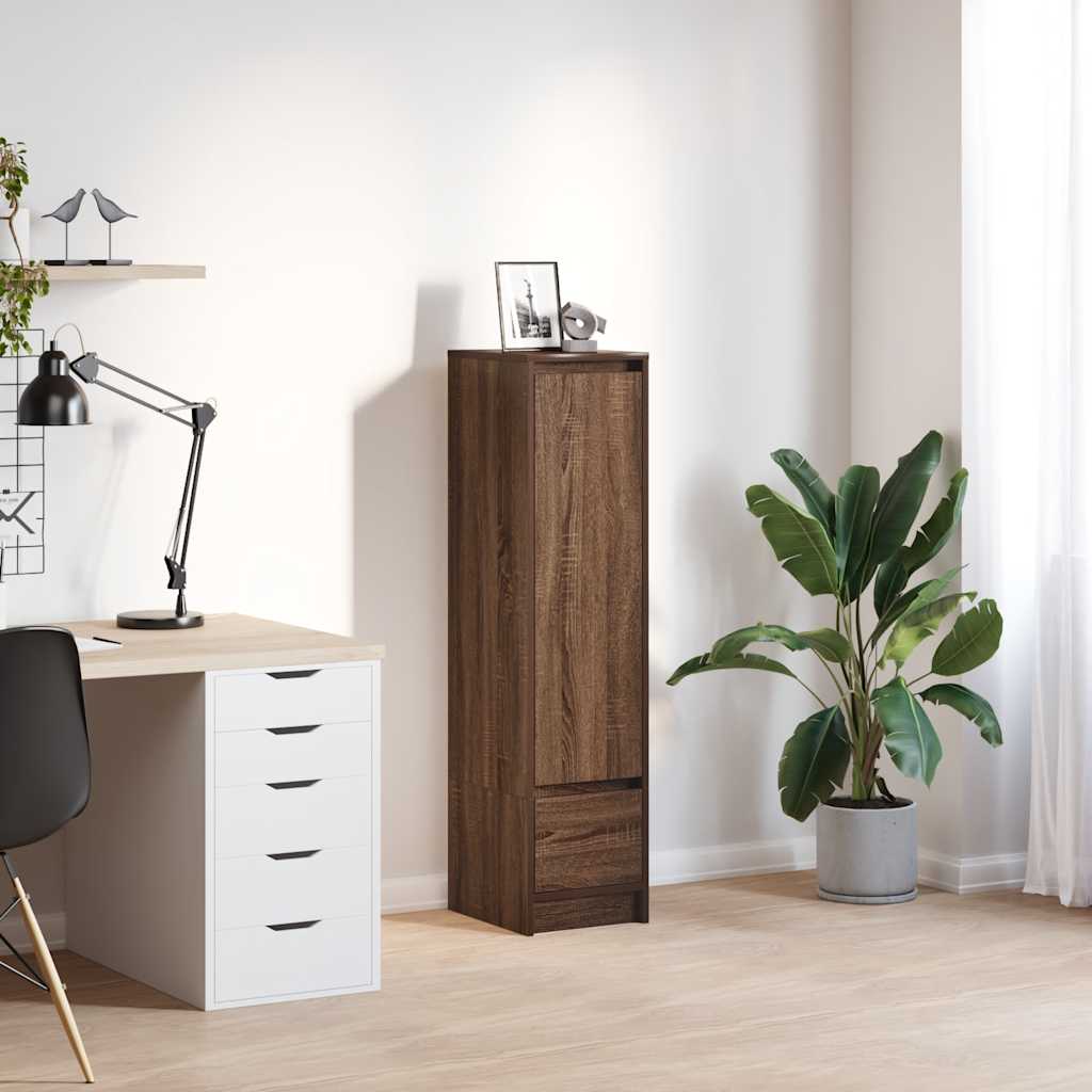 Levně vidaXL Vysoká deska hnědý dub 29,5x34x119,5 cm Dřevěná konstrukce