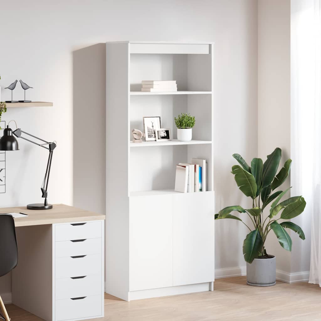 Levně vidaXL Skříň highboard bílá 70 x 35 x 180 cm kompozitní dřevo