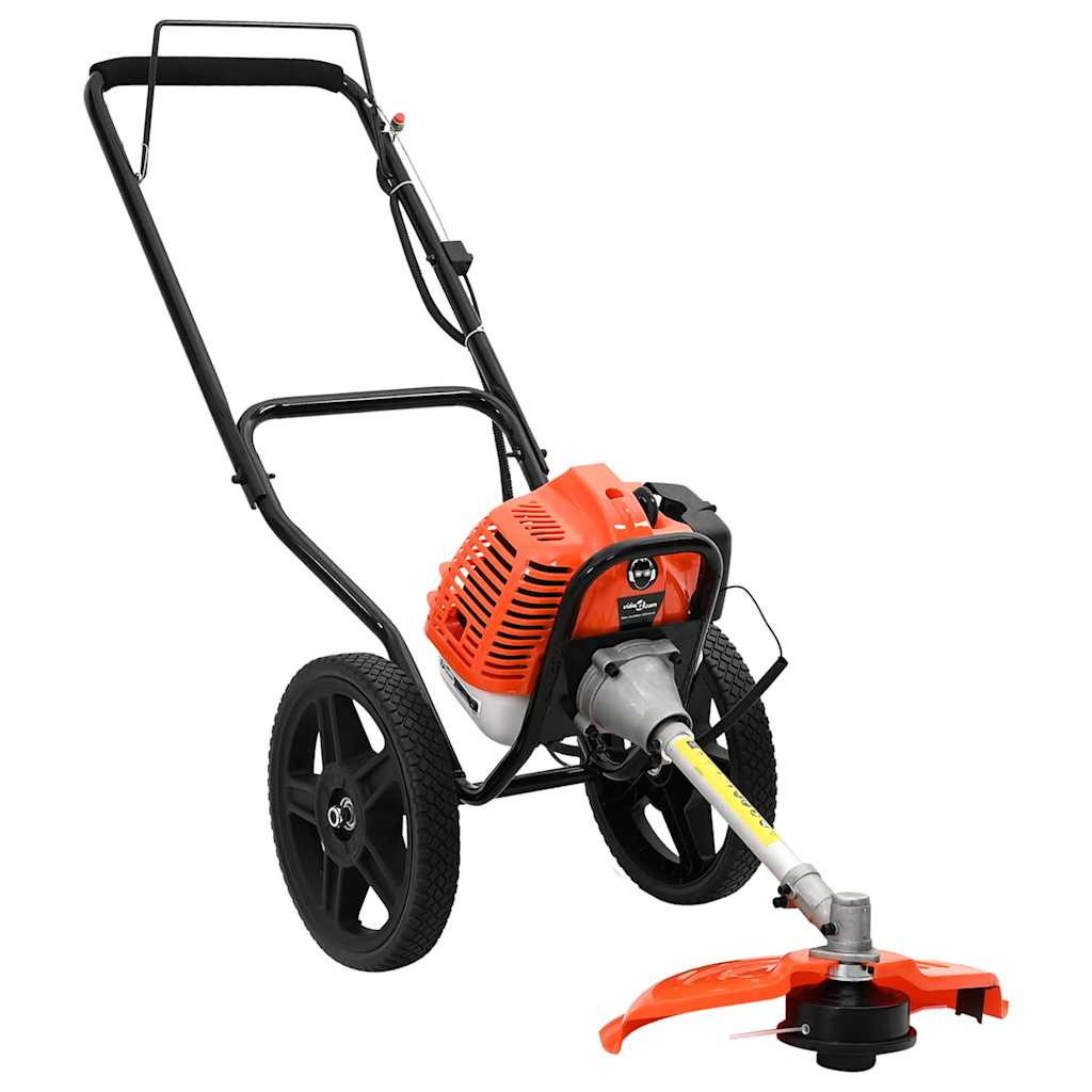 Levně vidaXL Křovinořez s koly Oranžový 52 cm3 1,45 kW
