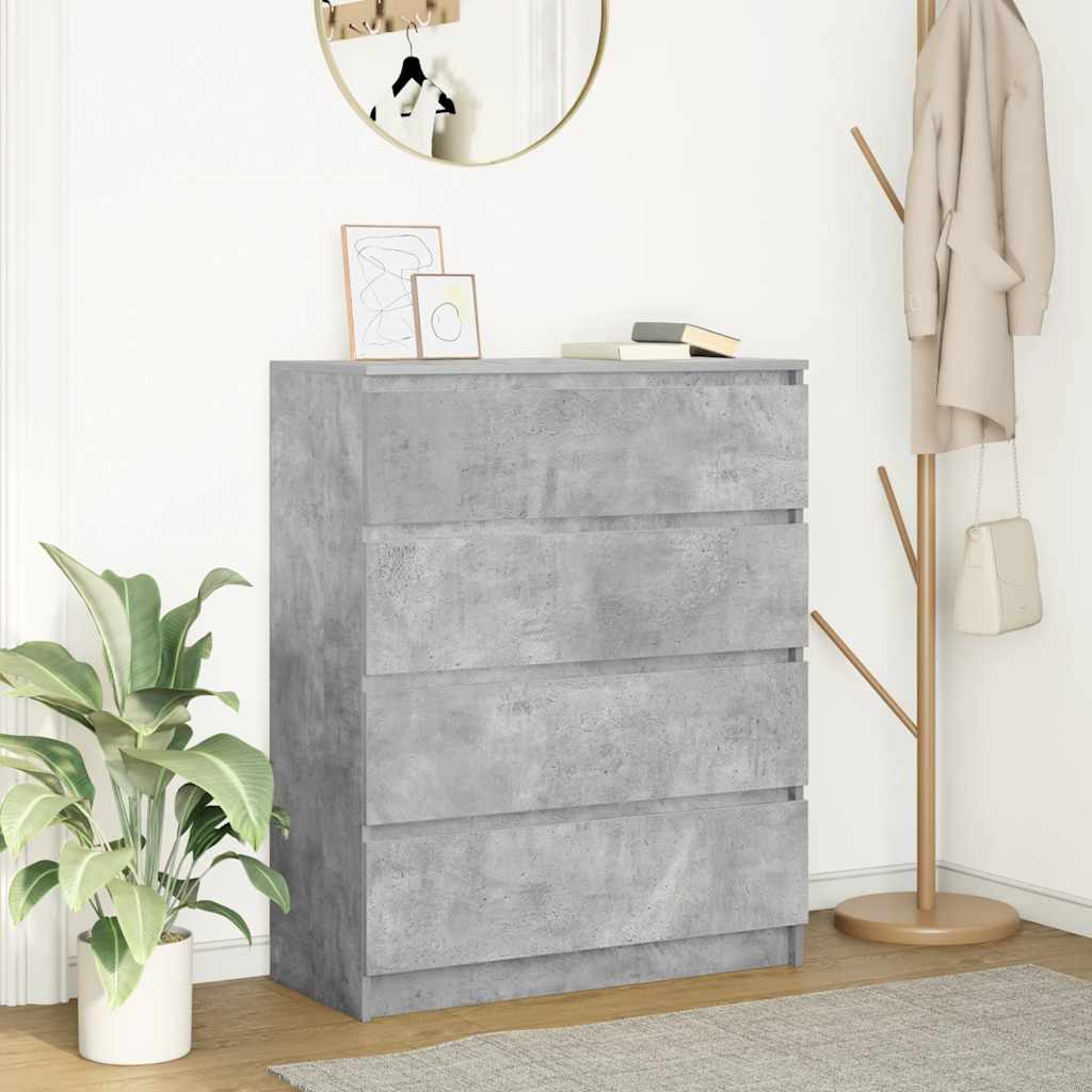 Levně vidaXL Příborník betonově šedý 80x35x99 cm kompozitní dřevo