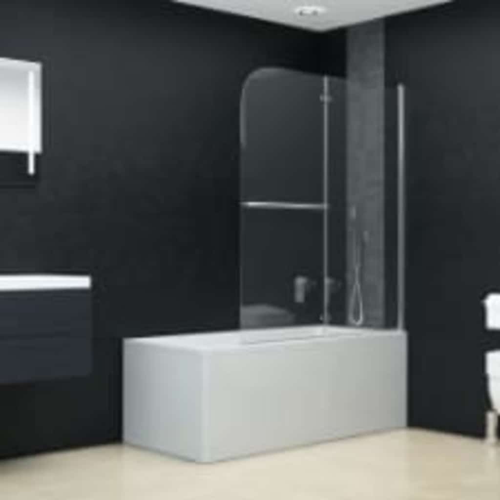 vidaXL Skládací sprchový kout se 2 panely ESG 95 x 140 cm