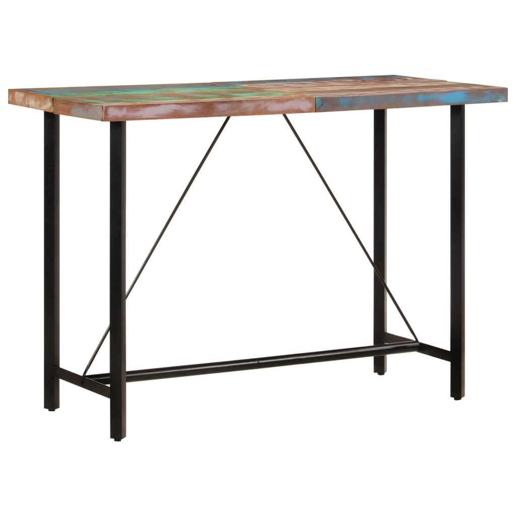 Levně vidaXL Barový stůl 150 x 70 x 107 cm masivní recyklované dřevo
