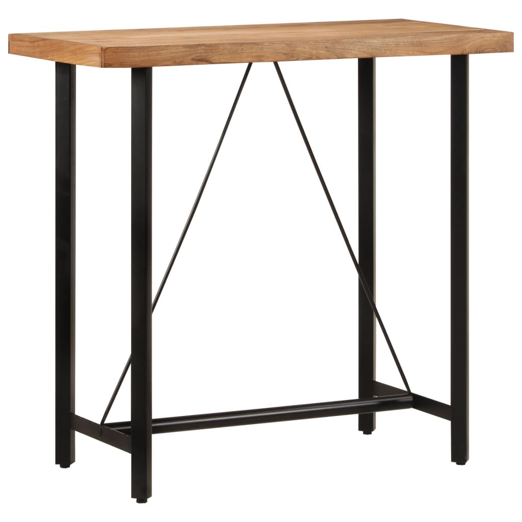Levně vidaXL Barový stůl 110 x 55 x 107 cm masivní akáciové dřevo a železo