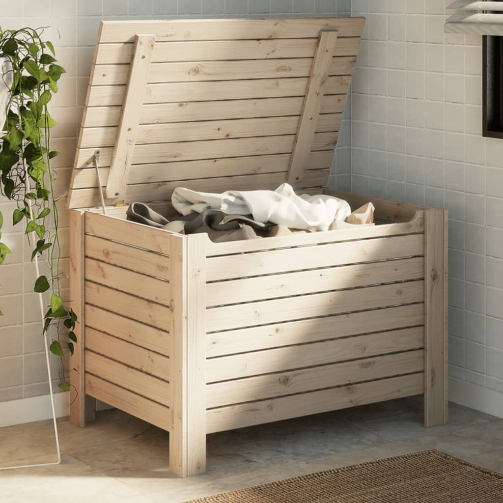 Levně vidaXL Úložný box s víkem RANA 80 x 49 x 54 cm masivní borové dřevo