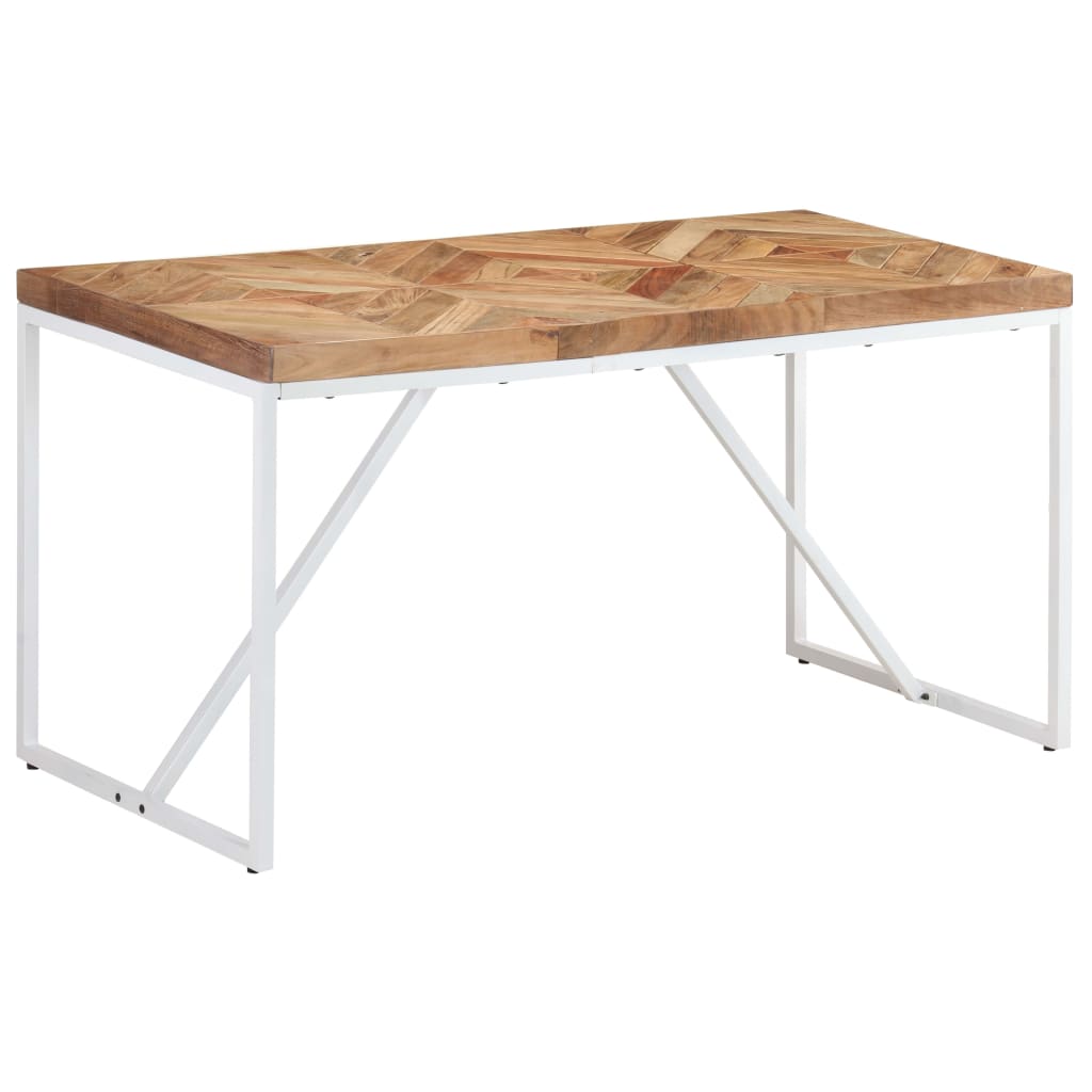 Levně vidaXL Jídelní stůl 140 x 70 x 76 cm masivní akácie a mangovník