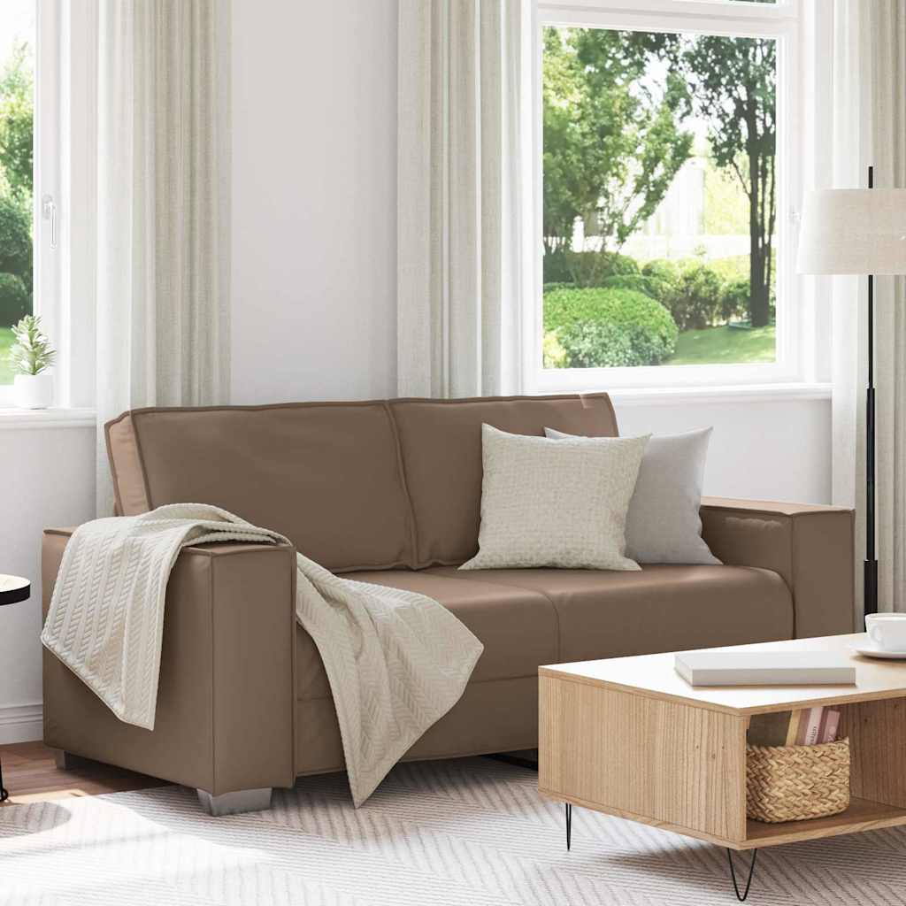 Levně vidaXL Dvojsedačka Cappuccino 180 cm Umělá kůže