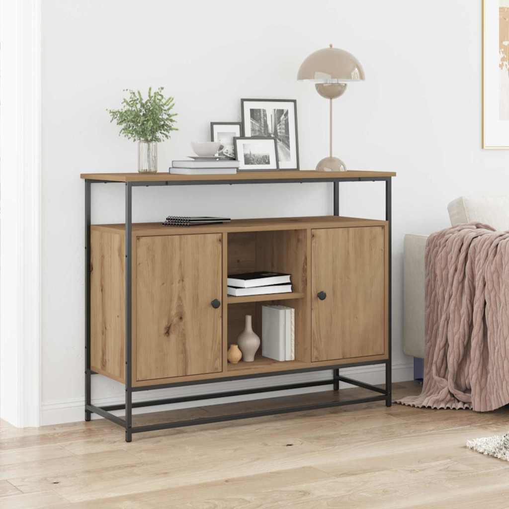 Levně vidaXL Servírovací skříň Artisanový dub 100 x 35 x 80 cm