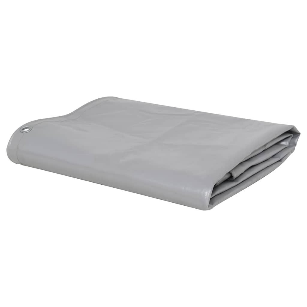 Levně vidaXL Plachta 650 g/m² 1,5 x 20 m šedá