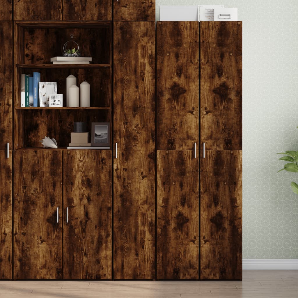 Levně vidaXL Skříň highboard kouřový dub 30 x 42,5 x 185 cm kompozitní dřevo
