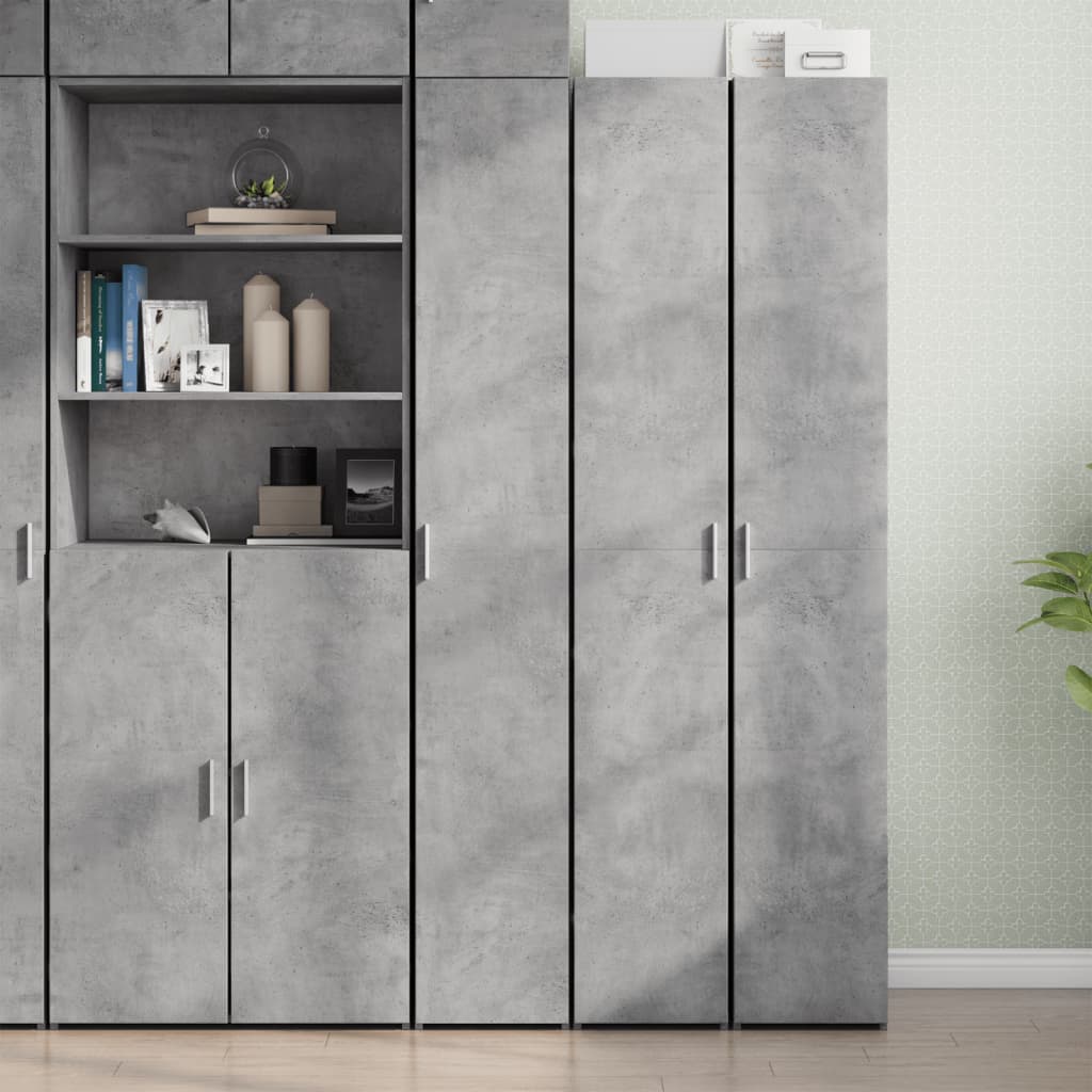 Levně vidaXL Skříň highboard betonově šedá 30x42,5x185 cm kompozitní dřevo