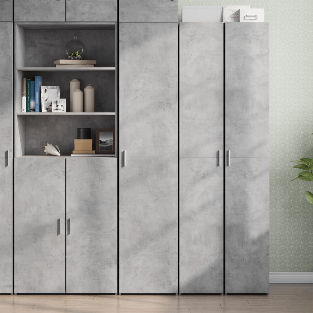 Levně vidaXL Skříň highboard betonově šedá 40x42,5x185 cm kompozitní dřevo
