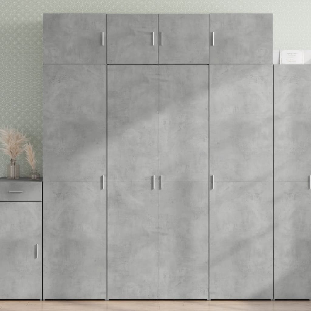 Levně vidaXL Skříň highboard betonově šedá 80x42,5x185 cm kompozitní dřevo