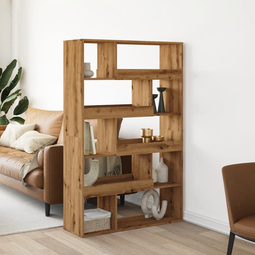 Levně vidaXL Knihovna dub artisan 100 x 33 x 156,5 cm kompozitní dřevo