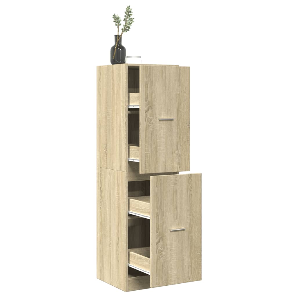 Levně vidaXL Skříňka na léky dub sonoma 40 x 41 x 144,5 cm kompozitní dřevo