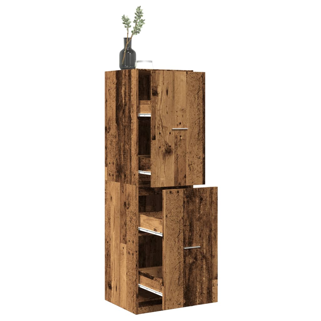 Levně vidaXL Skříňka na léky old wood 40 x 41 x 144,5 cm kompozitní dřevo