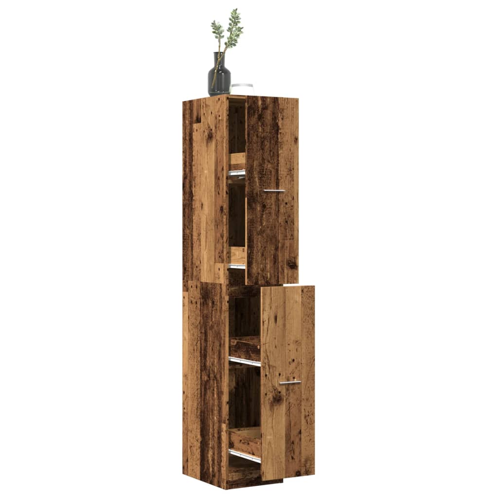 Levně vidaXL Skříňka na léky old wood 30 x 41 x 174,5 cm kompozitní dřevo