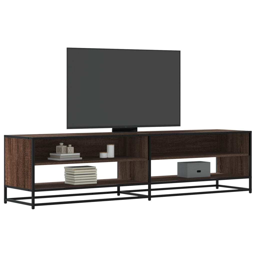 Levně vidaXL TV skříňka hnědý dub 180,5 x 40 x 46 cm kompozitní dřevo