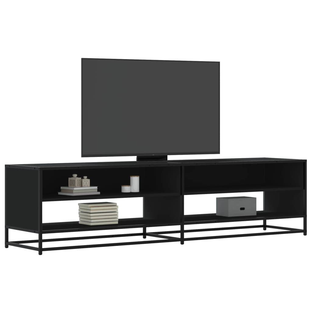 Levně vidaXL TV skříňka černá 180,5 x 40 x 46 cm kompozitní dřevo