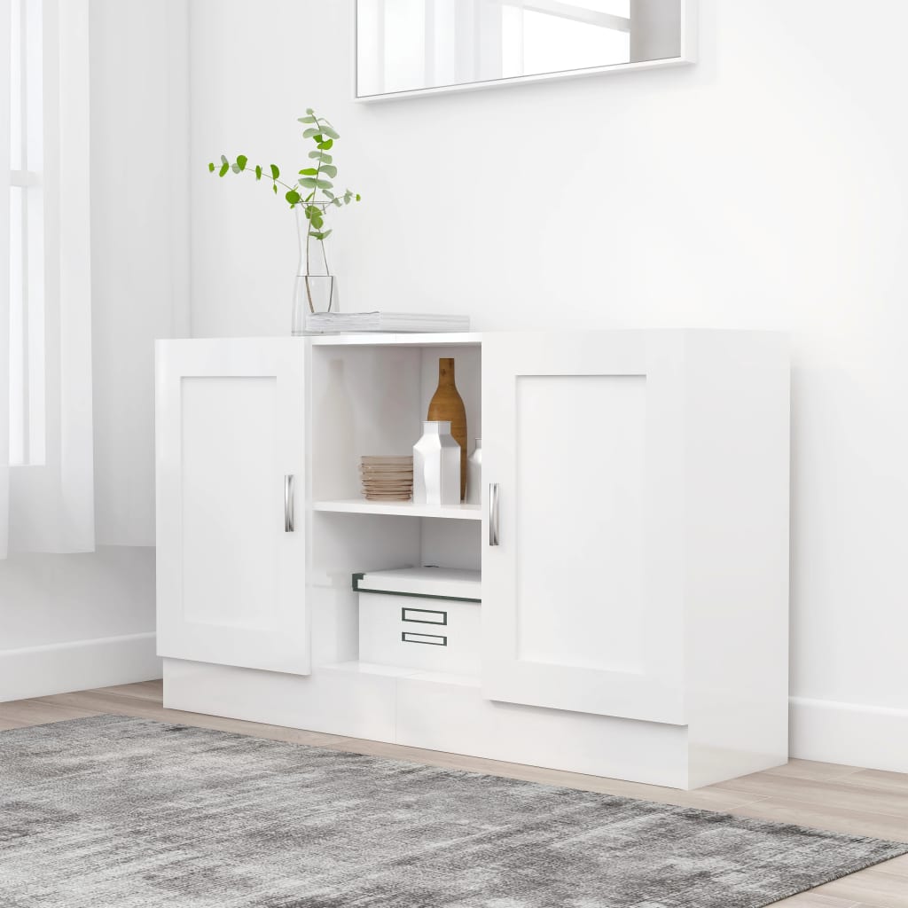 Levně vidaXL Příborník bílý 120 x 30,5 x 70 cm kompozitní dřevo