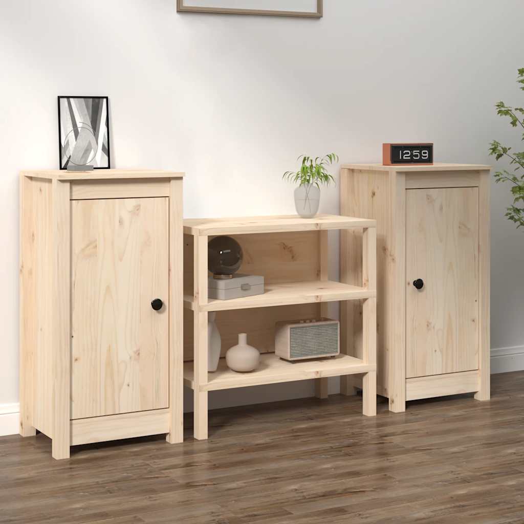 Levně vidaXL Příborníky 2 ks 39x35x80 cm masivní borové dřevo