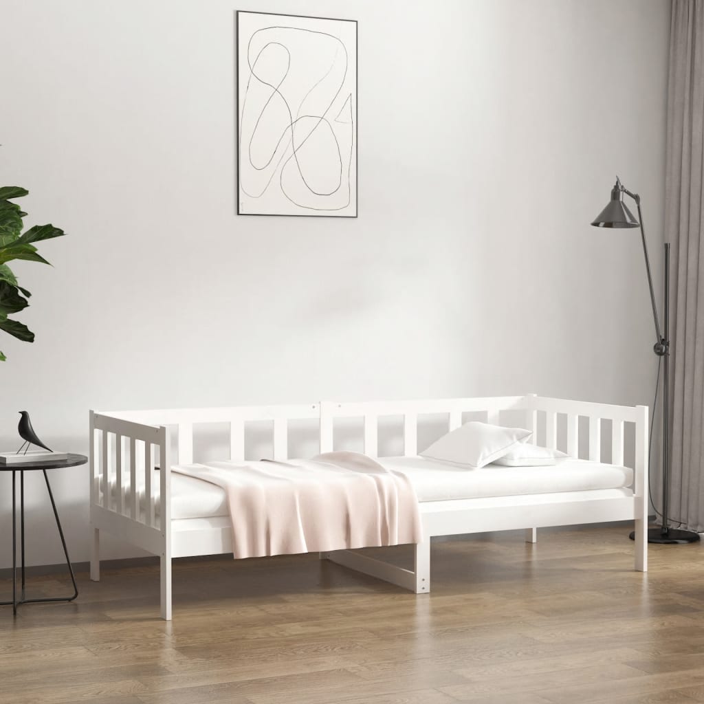 Levně vidaXL Válenda bez matrace bílá 80 x 200 cm masivní borovice