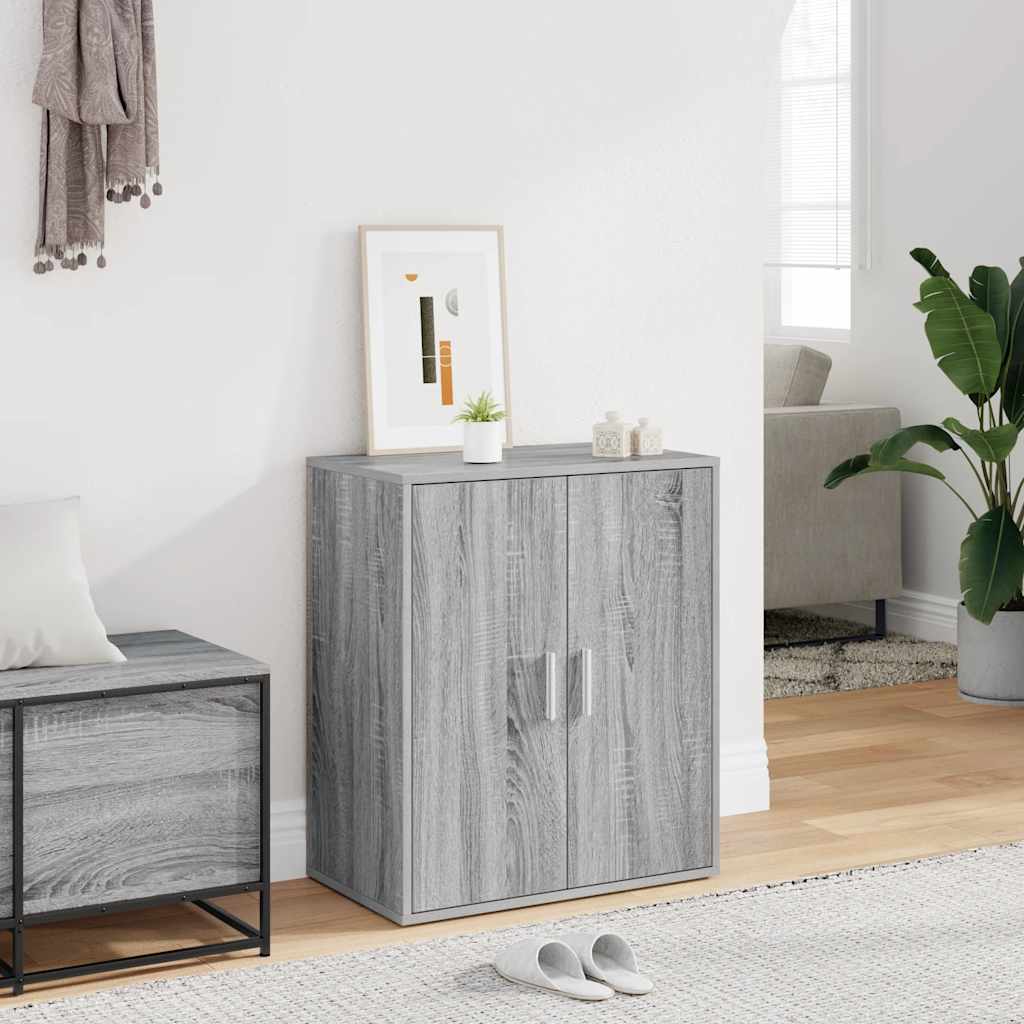 Levně vidaXL Botník šedý sonoma 60 x 35 x 70 cm kompozitní dřevo