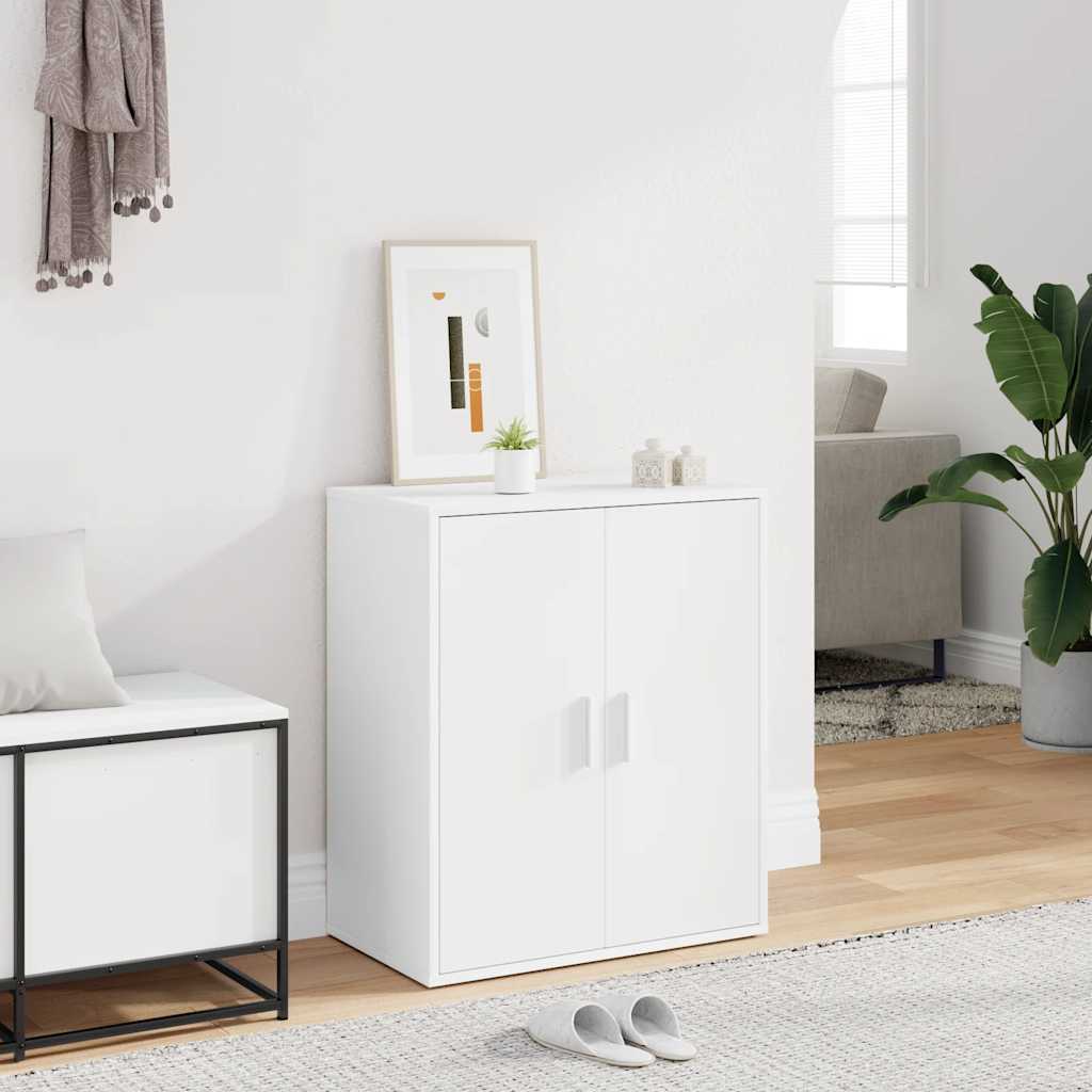 Levně vidaXL Botník bílý 60 x 35 x 70 cm kompozitní dřevo