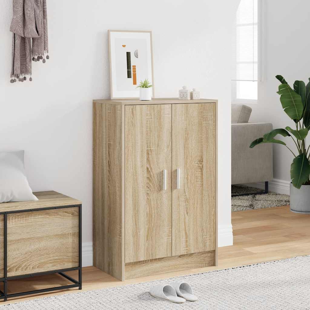 Levně vidaXL Botník dub sonoma 60 x 35 x 92 cm kompozitní dřevo