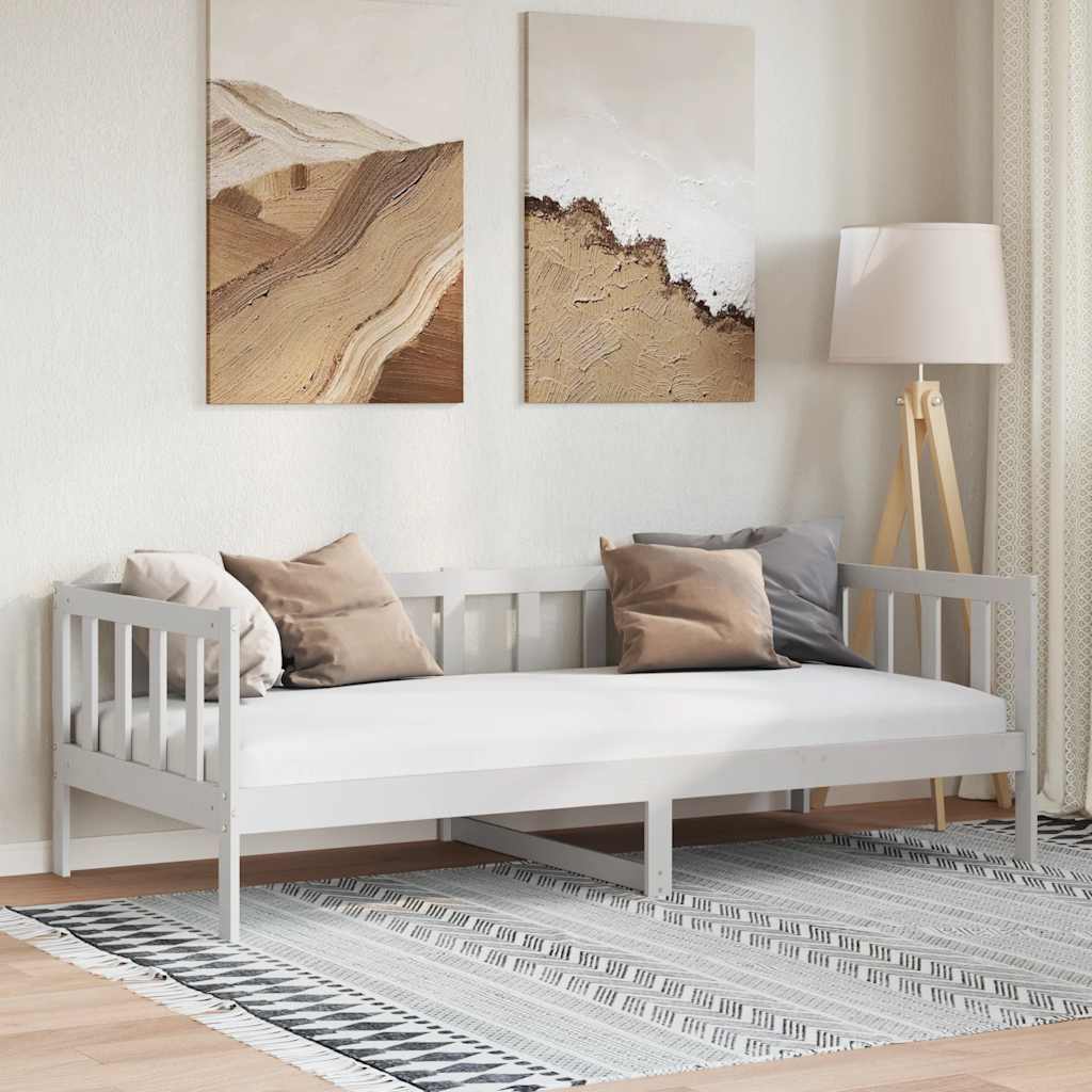 Levně vidaXL Válenda bílá masivní borovice 90 x 200 cm