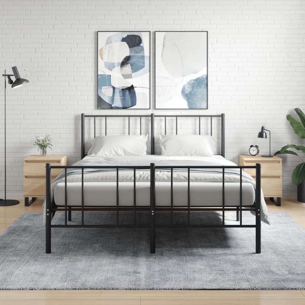 Levně vidaXL Noční stolky 2 ks dub sonoma 40 x 35 x 50 cm kompozitní dřevo