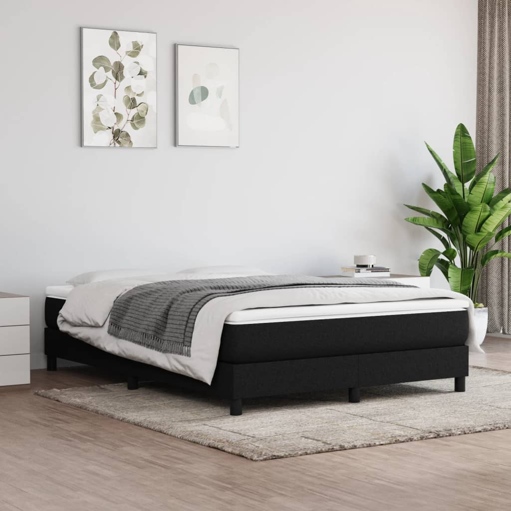 Levně vidaXL Taštičková matrace střední tvrdost černá 140 x 190 x 20 cm textil